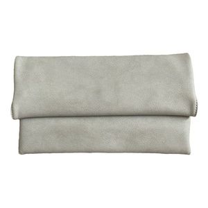 Urban Expressions Light Gray Fold Clutch Purse